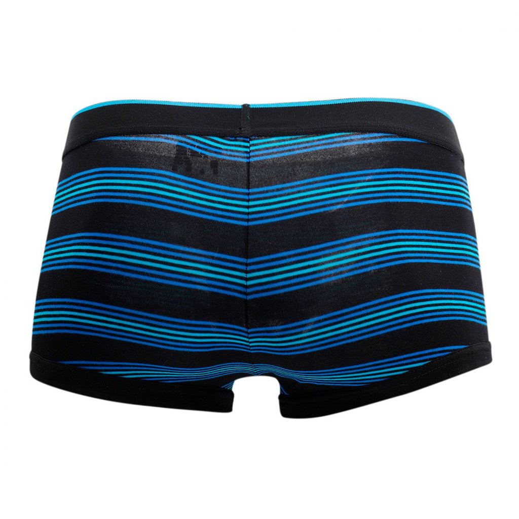 Papi 980503-969 3PK Cotton Stretch Brazilian Yarndye Band Stripe Color Turquoise-Black - DealByEthan.gay loves Papi
