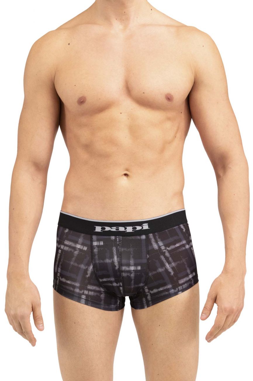 Papi MPA005 2PK Brazilian Trunks Color Black-Gray - DealByEthan.gay loves Papi
