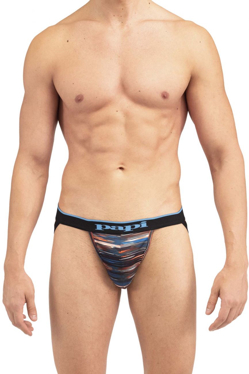 Papi UMPA006 2PK Jockstrap Color Black-Blue - DealByEthan.gay loves Papi