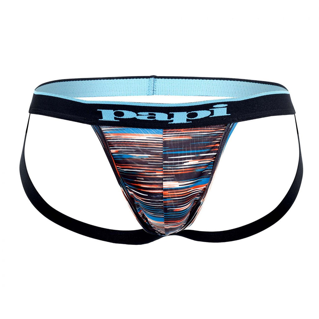Papi UMPA006 2PK Jockstrap Color Black-Blue - DealByEthan.gay loves Papi