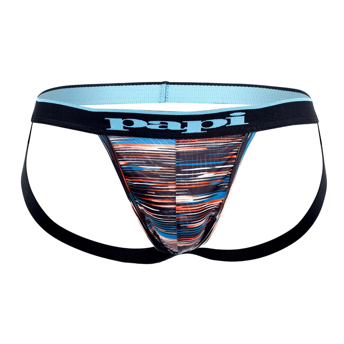 Papi UMPA006 2PK Jockstrap Color Black-Blue - DealByEthan.gay loves Papi