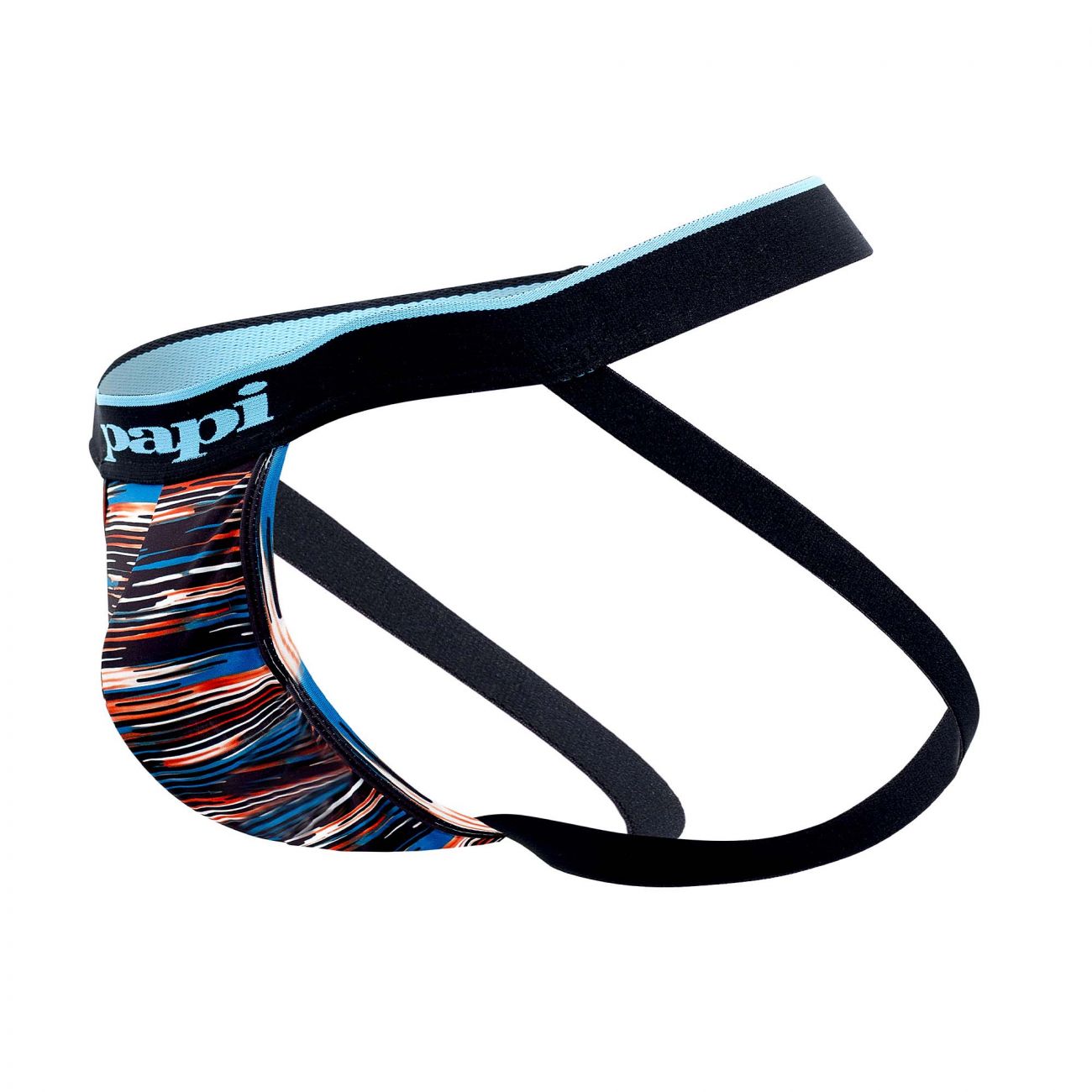 Papi UMPA006 2PK Jockstrap Color Black-Blue - DealByEthan.gay loves Papi