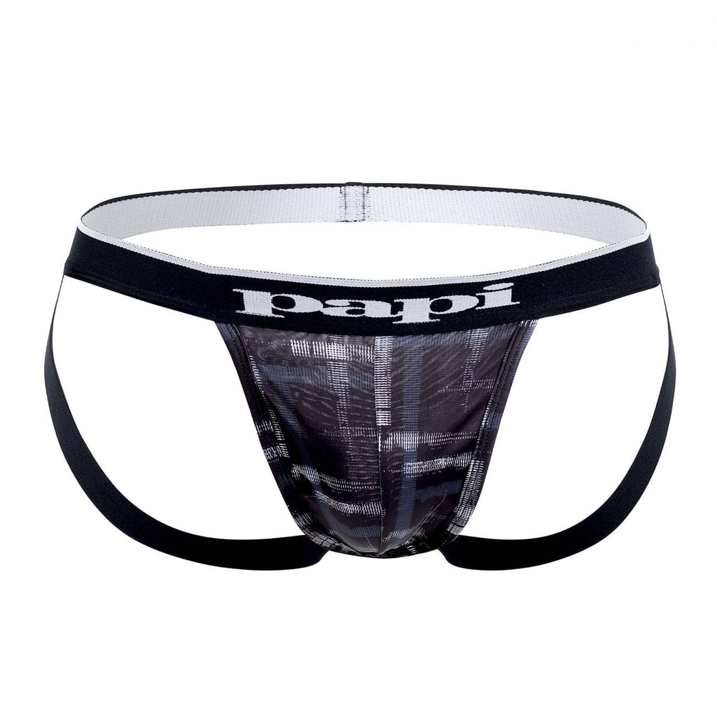 Papi UMPA006 2PK Jockstrap Color Black-Gray - DealByEthan.gay loves Papi