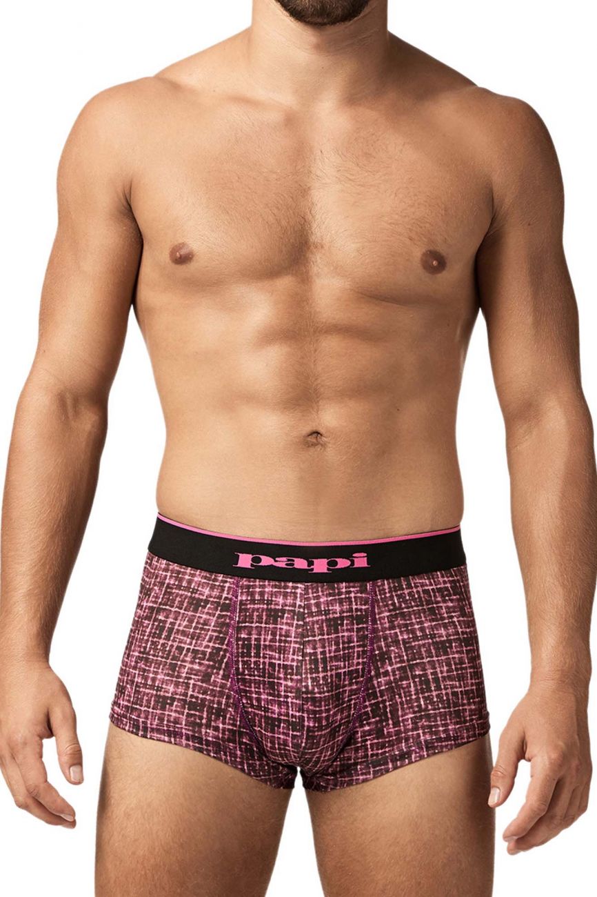Papi UMPA048 2PK Microflex Brazilian Trunks Color Berry-Texture - DealByEthan.gay loves Papi