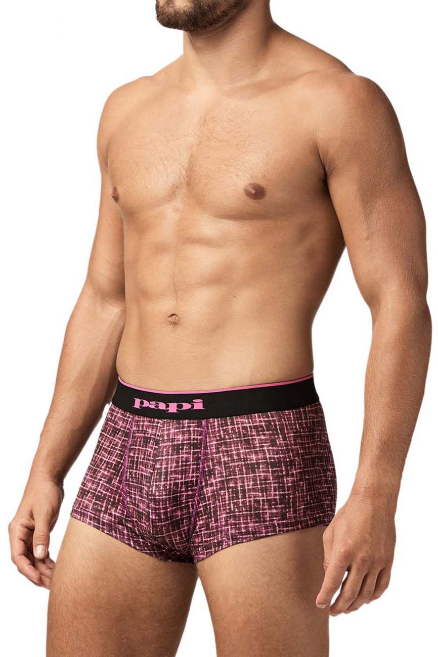 Papi UMPA048 2PK Microflex Brazilian Trunks Color Berry-Texture - DealByEthan.gay loves Papi