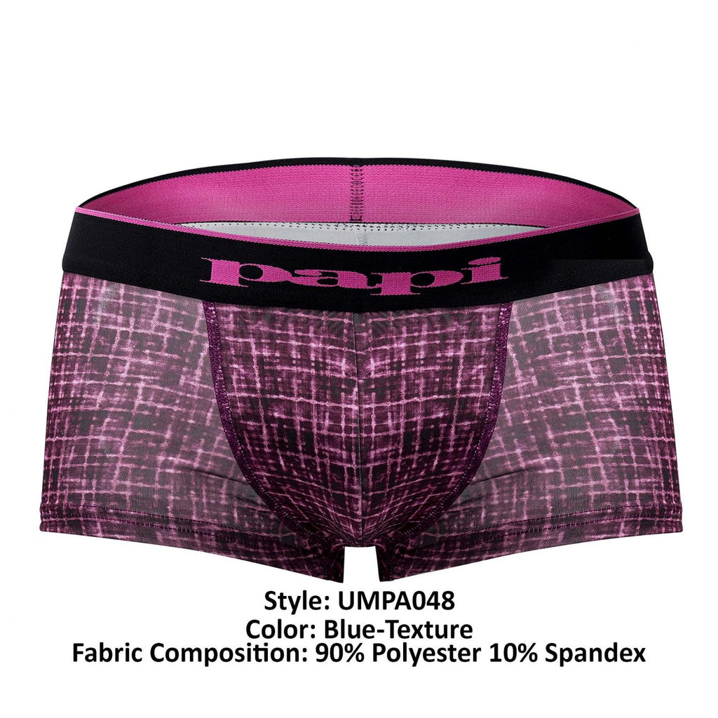 Papi UMPA048 2PK Microflex Brazilian Trunks Color Berry-Texture - DealByEthan.gay loves Papi