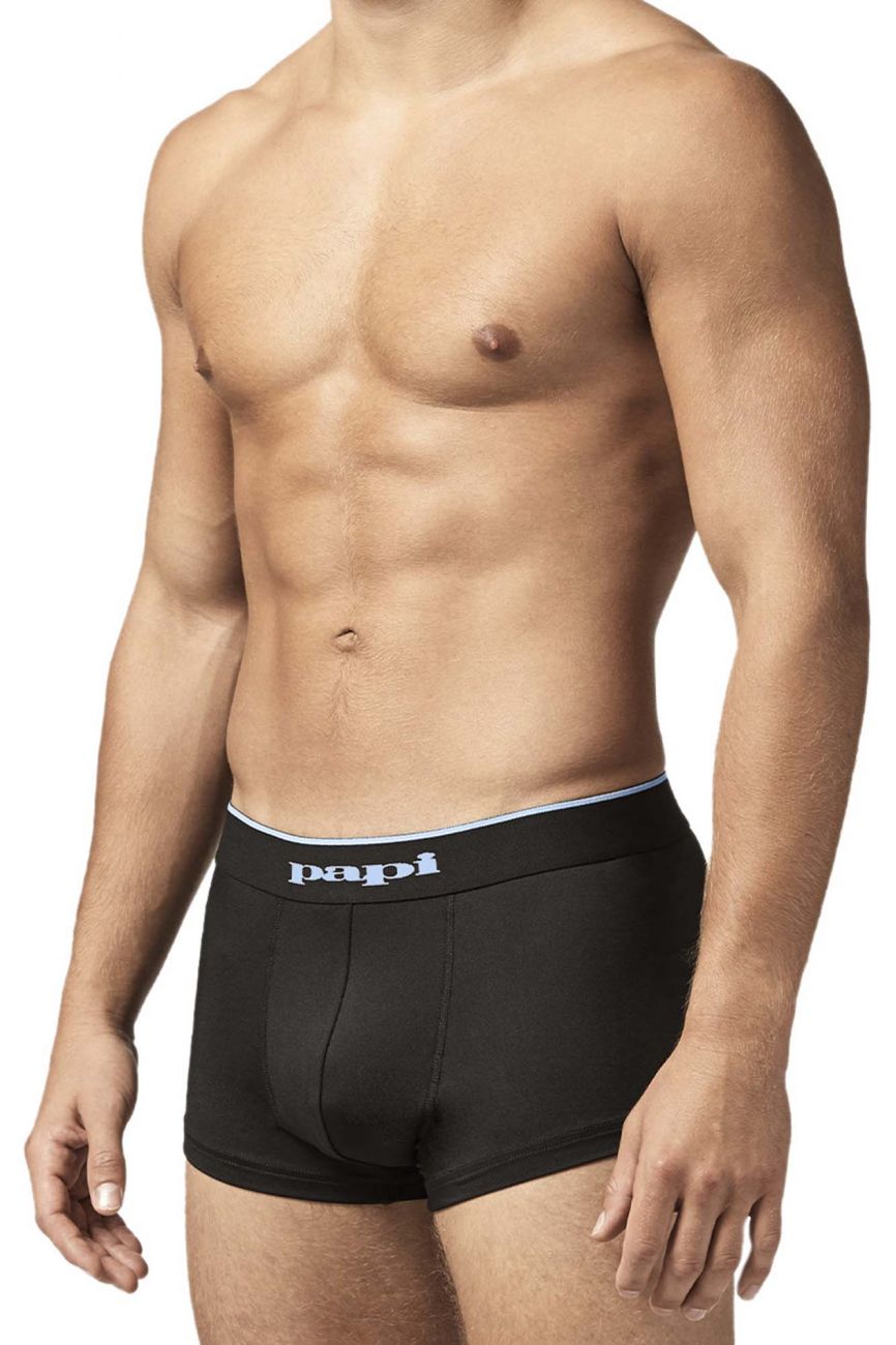Papi UMPA048 2PK Microflex Brazilian Trunks Color Blue-Texture - DealByEthan.gay loves Papi