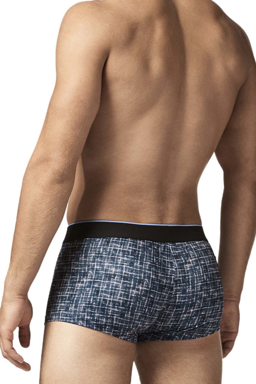 Papi UMPA048 2PK Microflex Brazilian Trunks Color Blue-Texture - DealByEthan.gay loves Papi