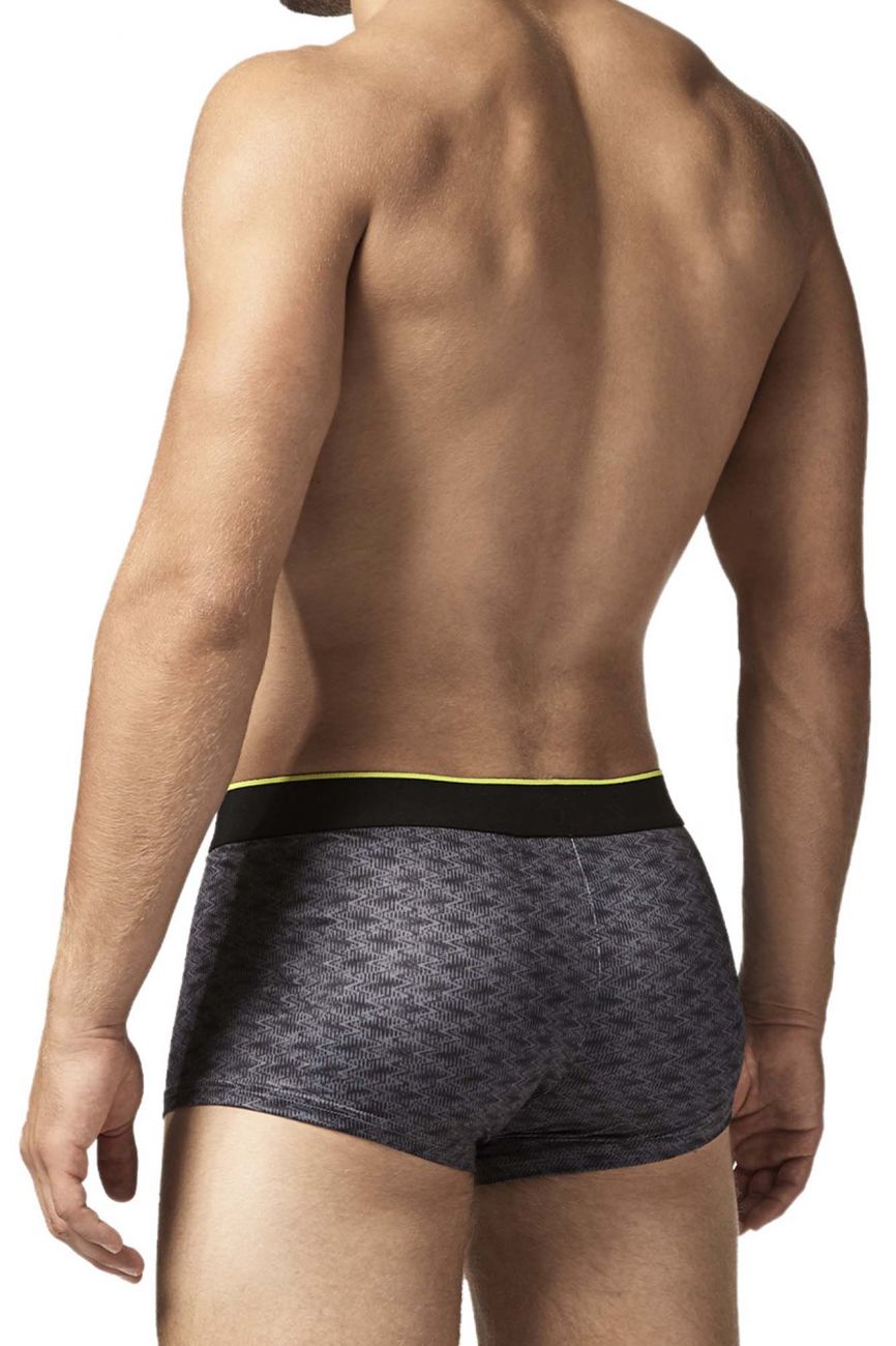 Papi UMPA048 2PK Microflex Brazilian Trunks Color Charcoal-Graphic - DealByEthan.gay loves Papi