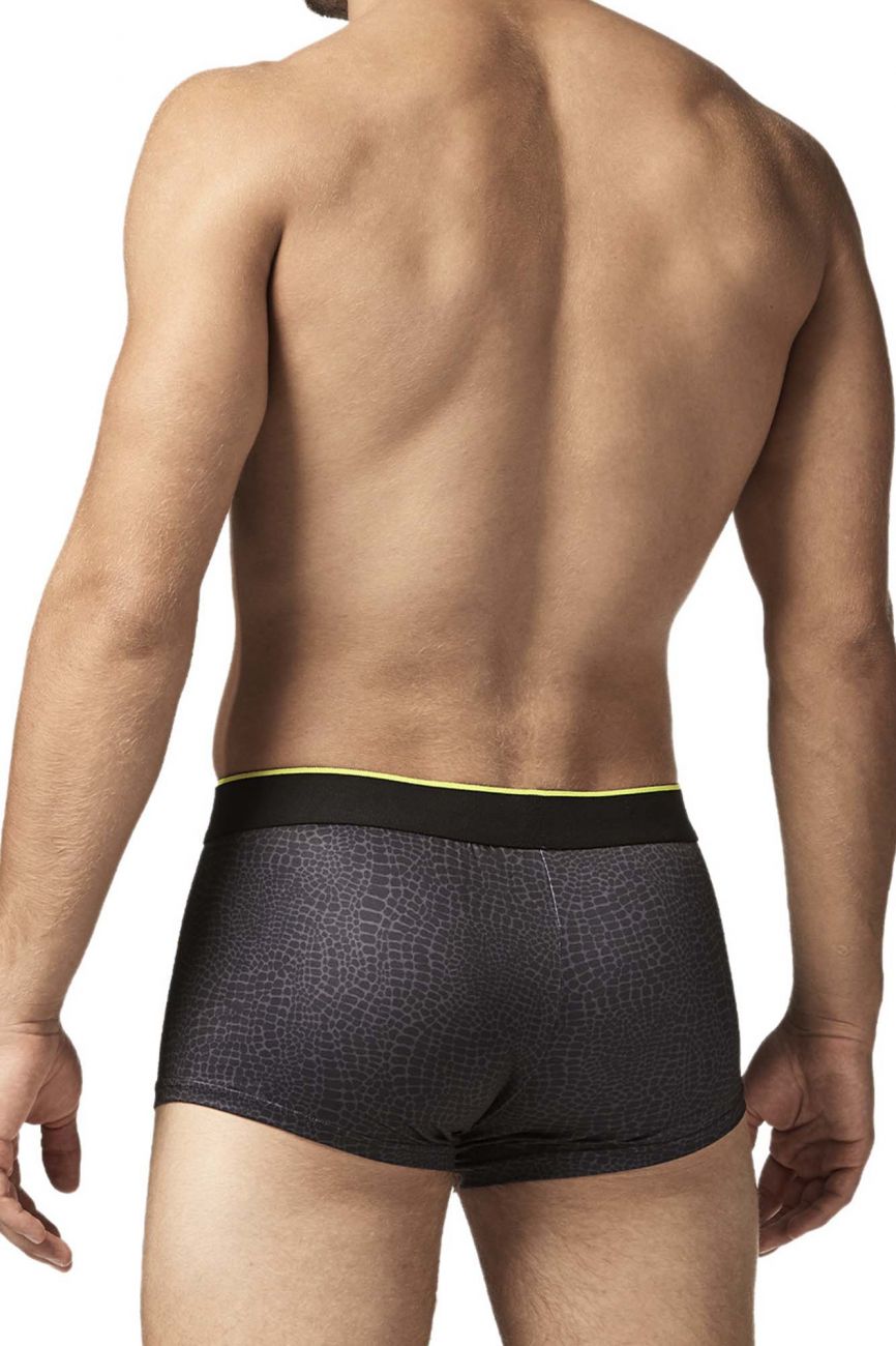 Papi UMPA048 2PK Microflex Brazilian Trunks Color Charcoal-Leopard - DealByEthan.gay loves Papi