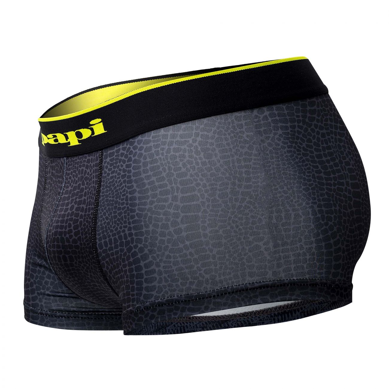 Papi UMPA048 2PK Microflex Brazilian Trunks Color Charcoal-Leopard - DealByEthan.gay loves Papi