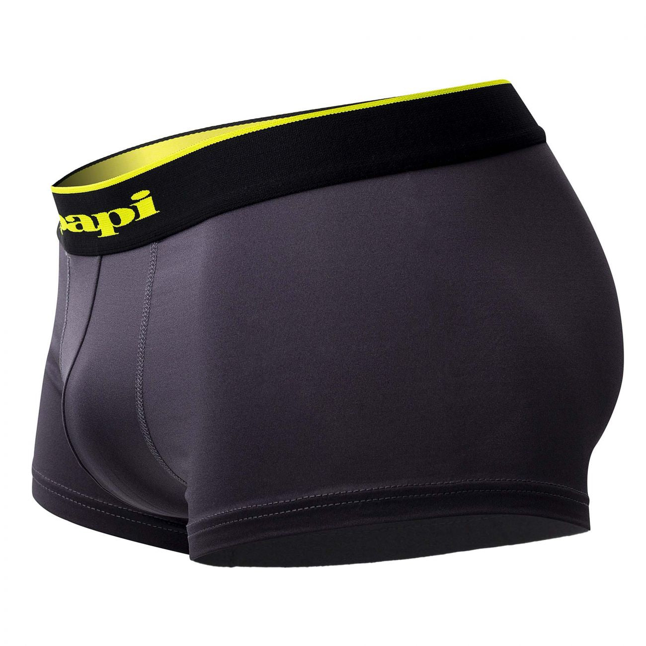 Papi UMPA048 2PK Microflex Brazilian Trunks Color Charcoal-Leopard - DealByEthan.gay loves Papi