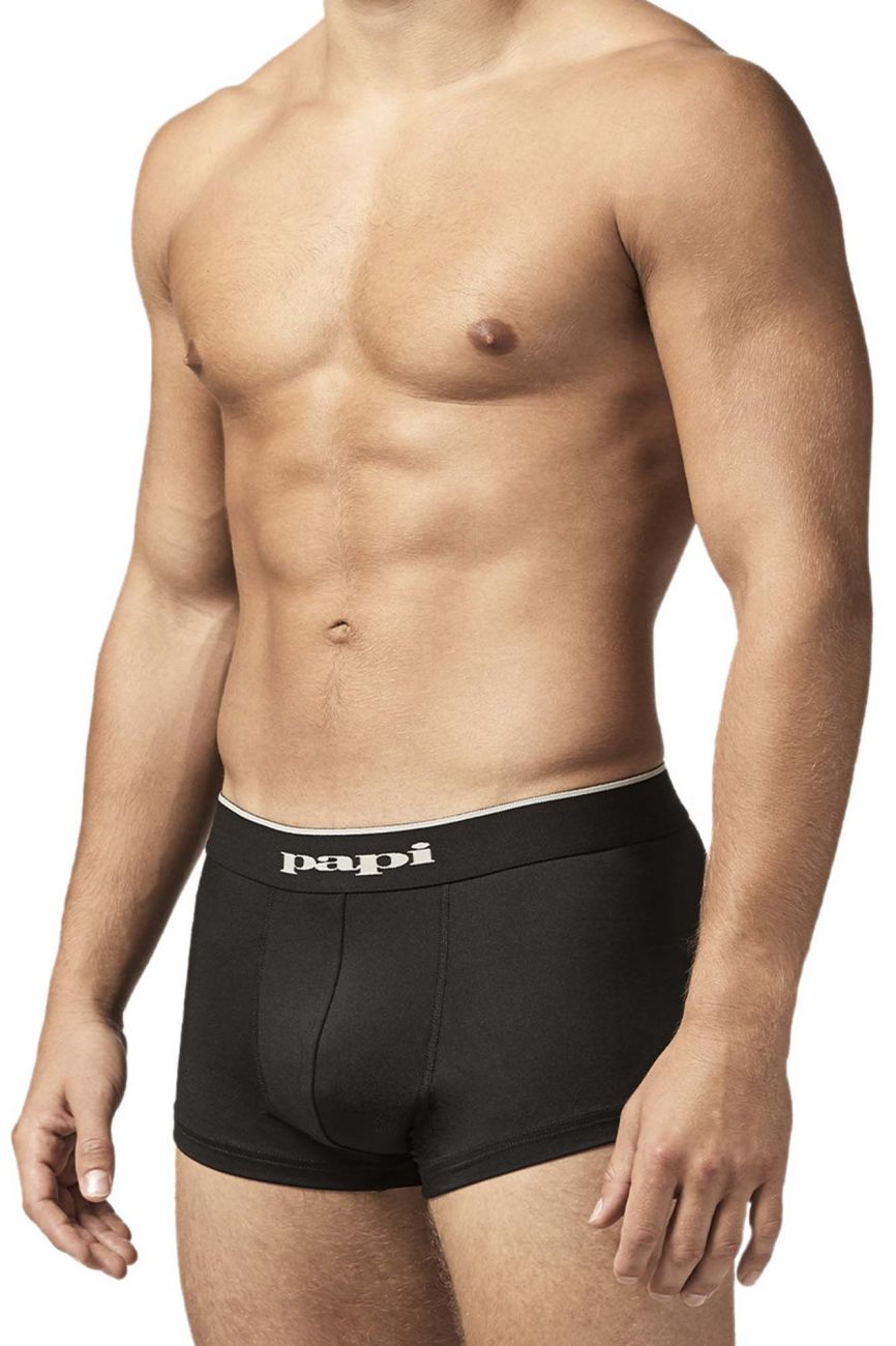 Papi UMPA048 2PK Microflex Brazilian Trunks Color Gray-Texture - DealByEthan.gay loves Papi