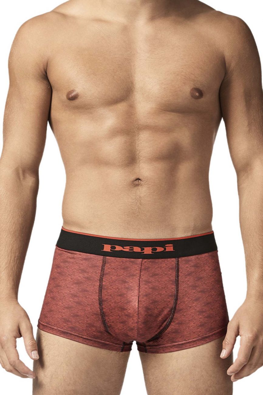 Papi UMPA048 2PK Microflex Brazilian Trunks Color Red-Graphic - DealByEthan.gay loves Papi