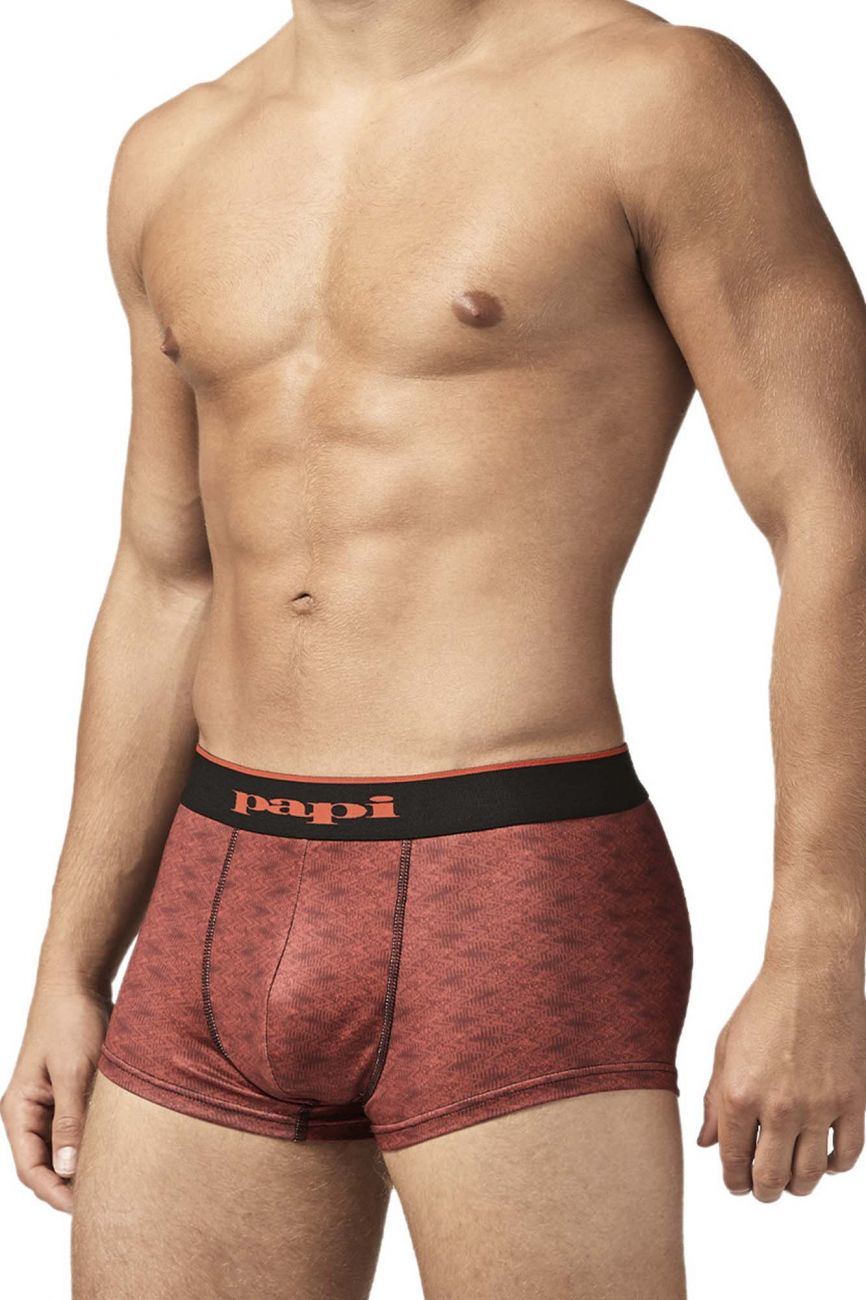 Papi UMPA048 2PK Microflex Brazilian Trunks Color Red-Graphic - DealByEthan.gay loves Papi