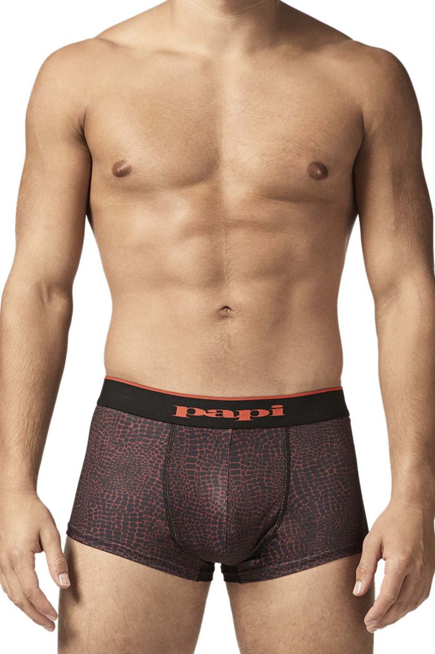 Papi UMPA048 2PK Microflex Brazilian Trunks Color Red-Leopard - DealByEthan.gay loves Papi