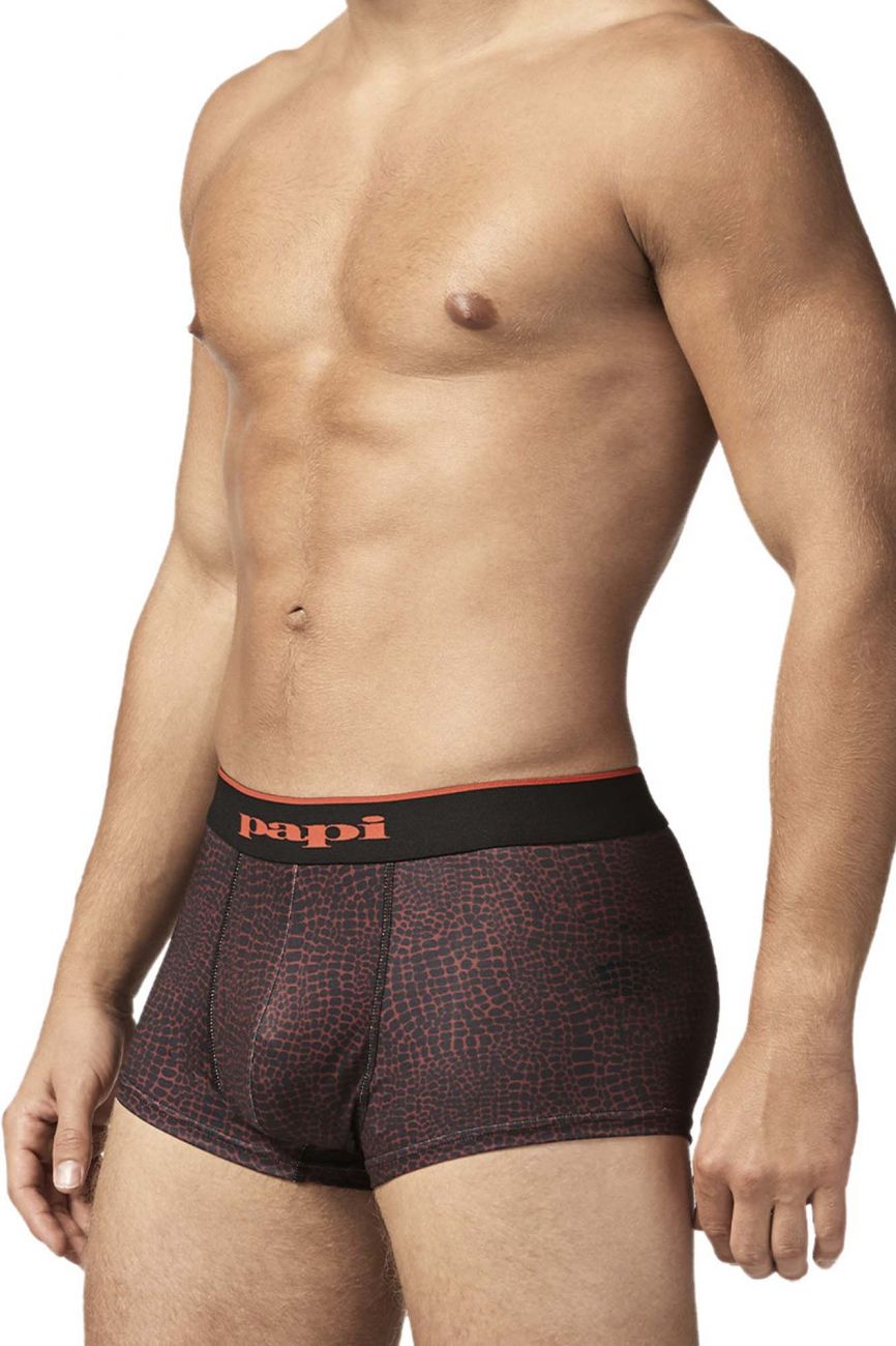 Papi UMPA048 2PK Microflex Brazilian Trunks Color Red-Leopard - DealByEthan.gay loves Papi