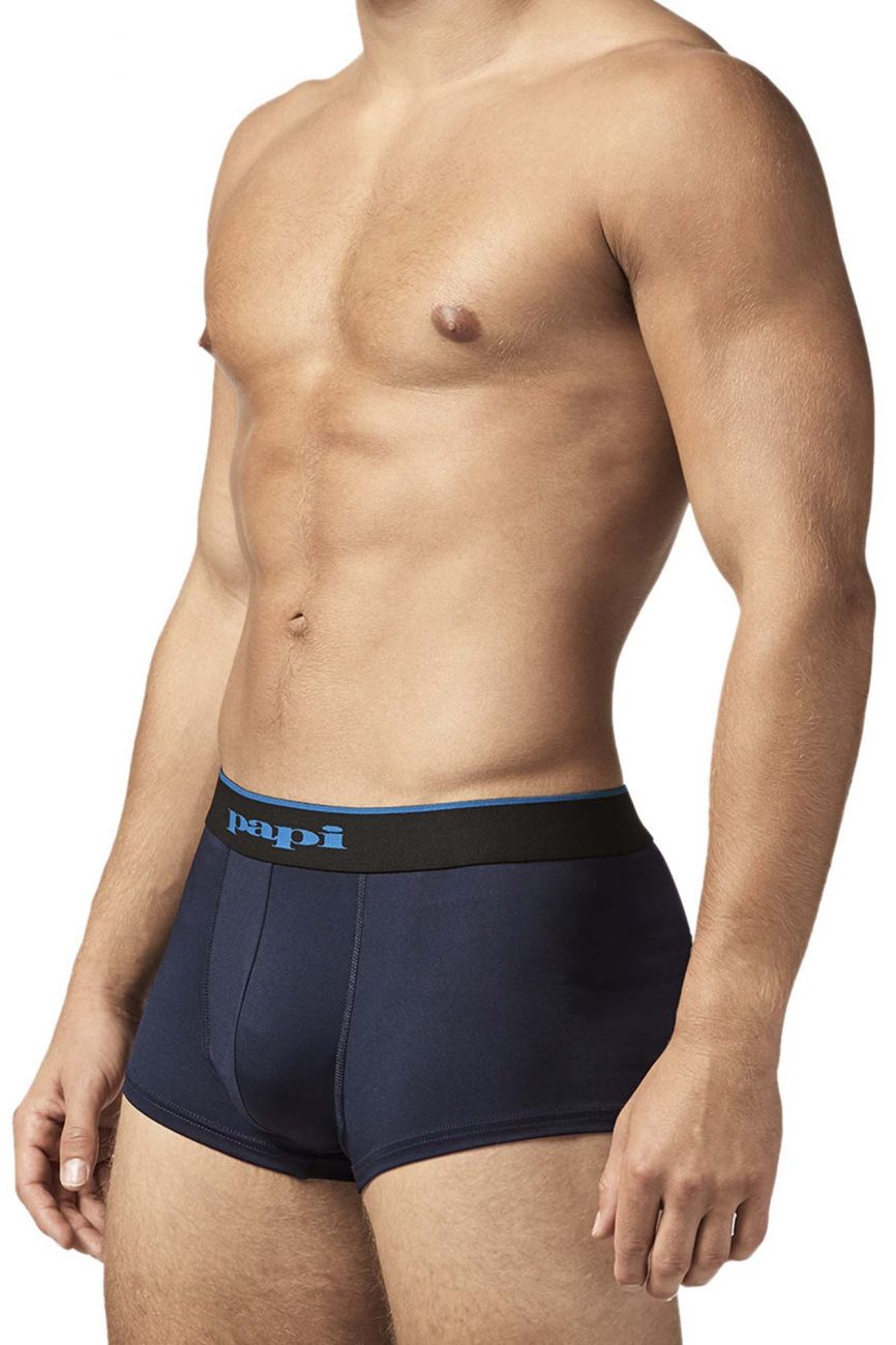 Papi UMPA048 2PK Microflex Brazilian Trunks Color Teal-Graphic - DealByEthan.gay loves Papi