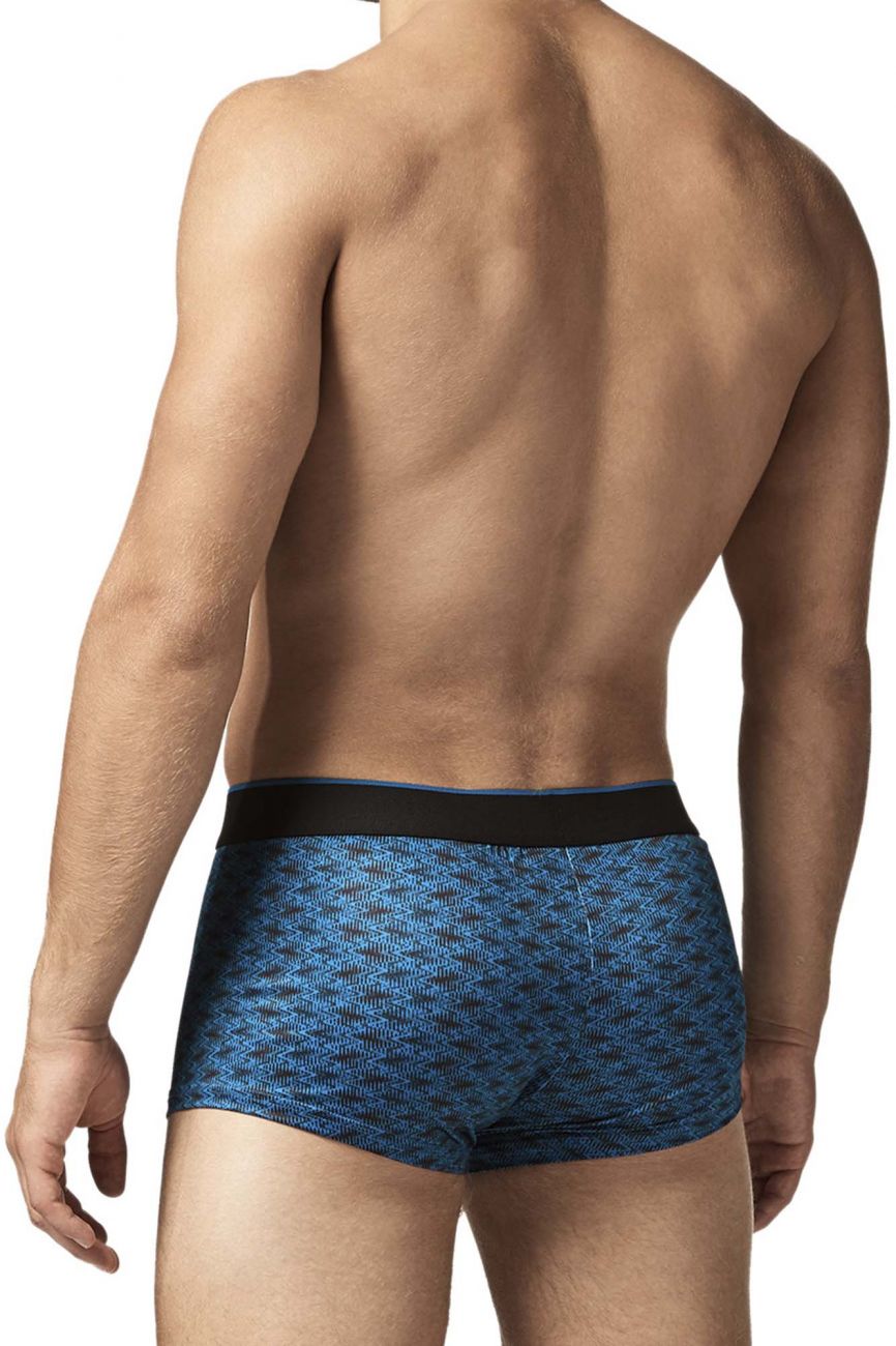 Papi UMPA048 2PK Microflex Brazilian Trunks Color Teal-Graphic - DealByEthan.gay loves Papi