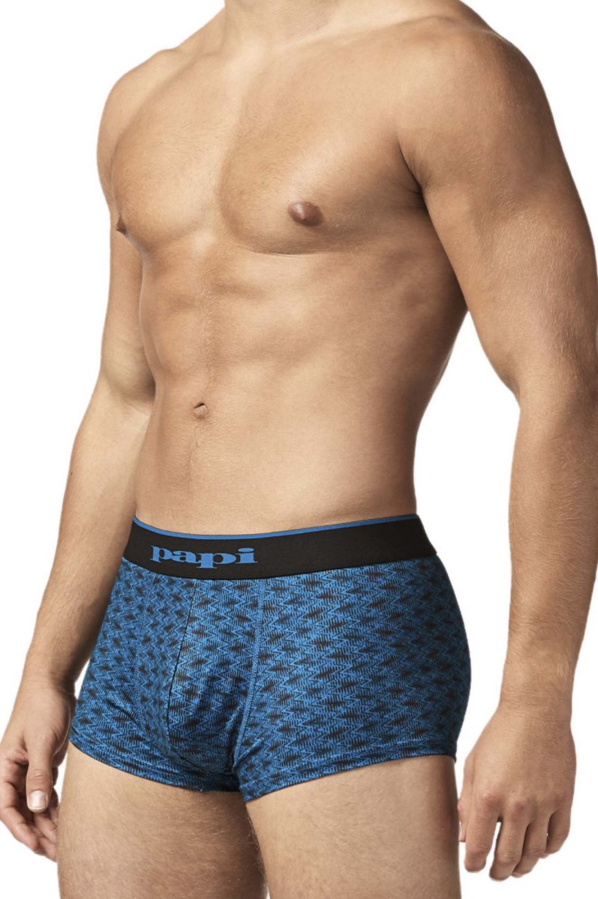 Papi UMPA048 2PK Microflex Brazilian Trunks Color Teal-Graphic - DealByEthan.gay loves Papi