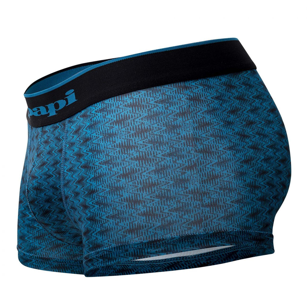 Papi UMPA048 2PK Microflex Brazilian Trunks Color Teal-Graphic - DealByEthan.gay loves Papi