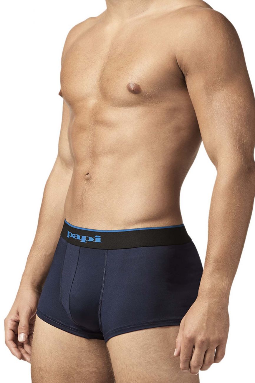 Papi UMPA048 2PK Microflex Brazilian Trunks Color Teal-Leopard - DealByEthan.gay loves Papi