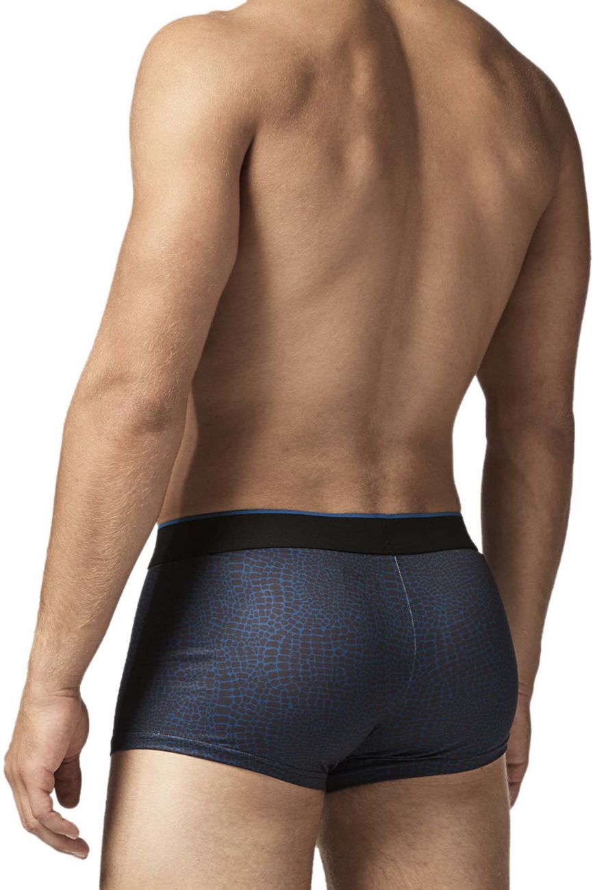 Papi UMPA048 2PK Microflex Brazilian Trunks Color Teal-Leopard - DealByEthan.gay loves Papi