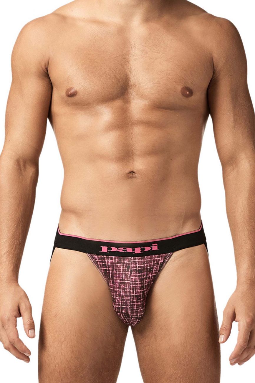 Papi UMPA049 2PK Microflex Jockstrap Color Berry-Texture - DealByEthan.gay loves Papi