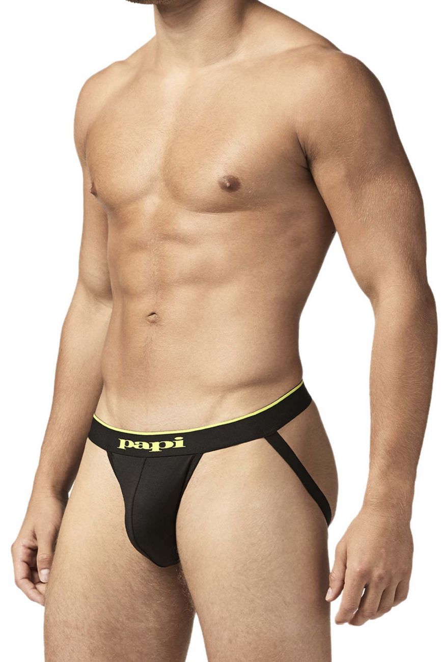Papi UMPA049 2PK Microflex Jockstrap Color Charcoal-Graphic - DealByEthan.gay loves Papi