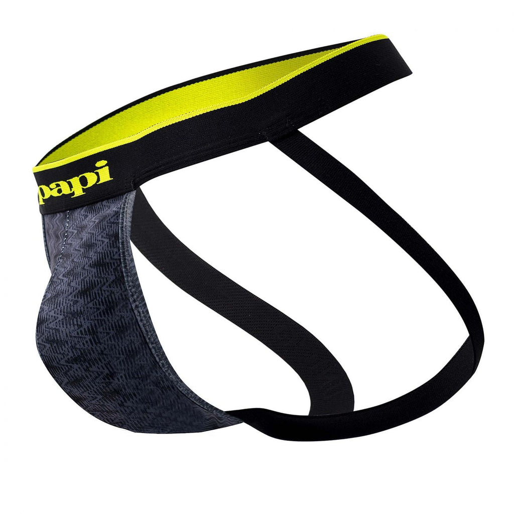 Papi UMPA049 2PK Microflex Jockstrap Color Charcoal-Graphic - DealByEthan.gay loves Papi