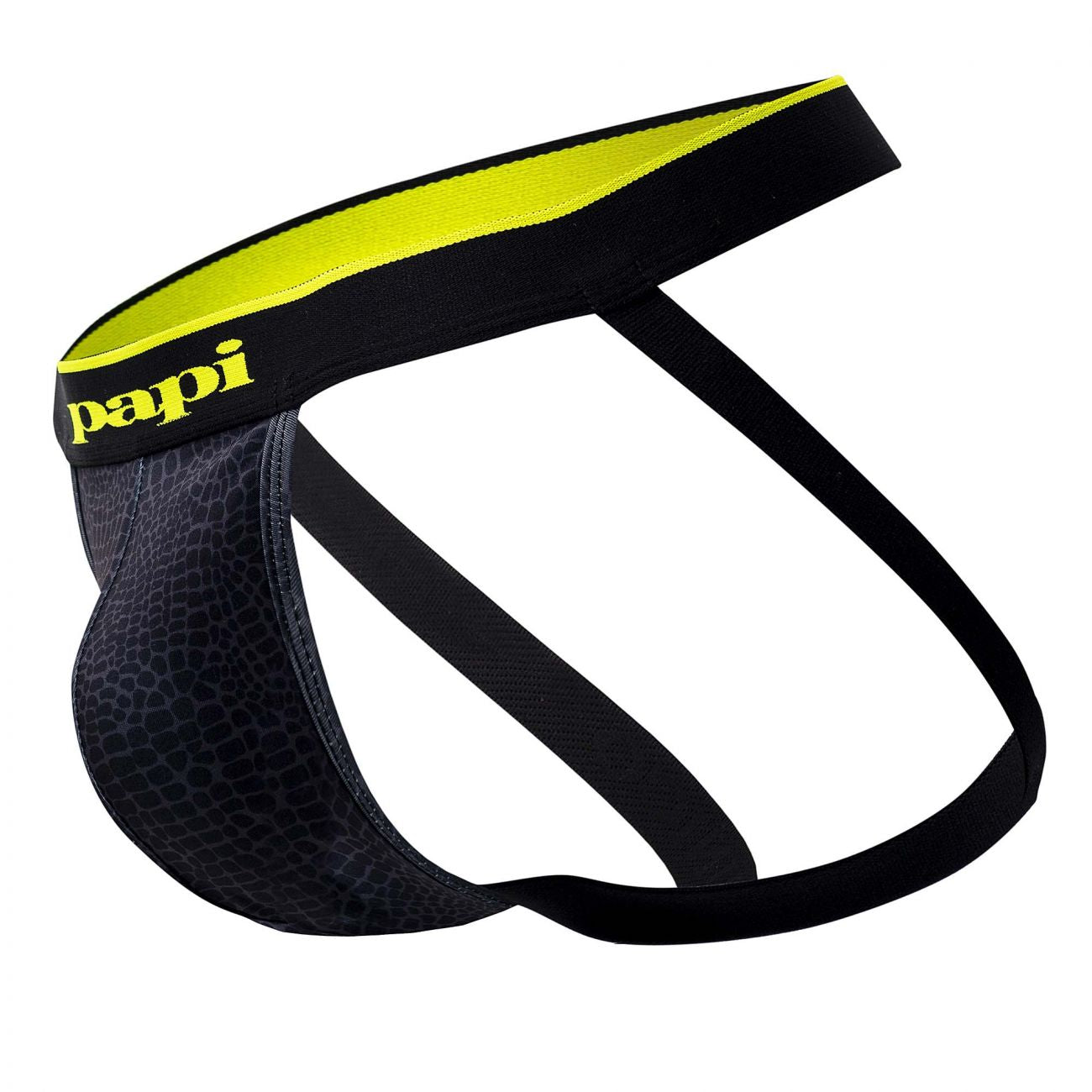 Papi UMPA049 2PK Microflex Jockstrap Color Charcoal-Leopard - DealByEthan.gay loves Papi