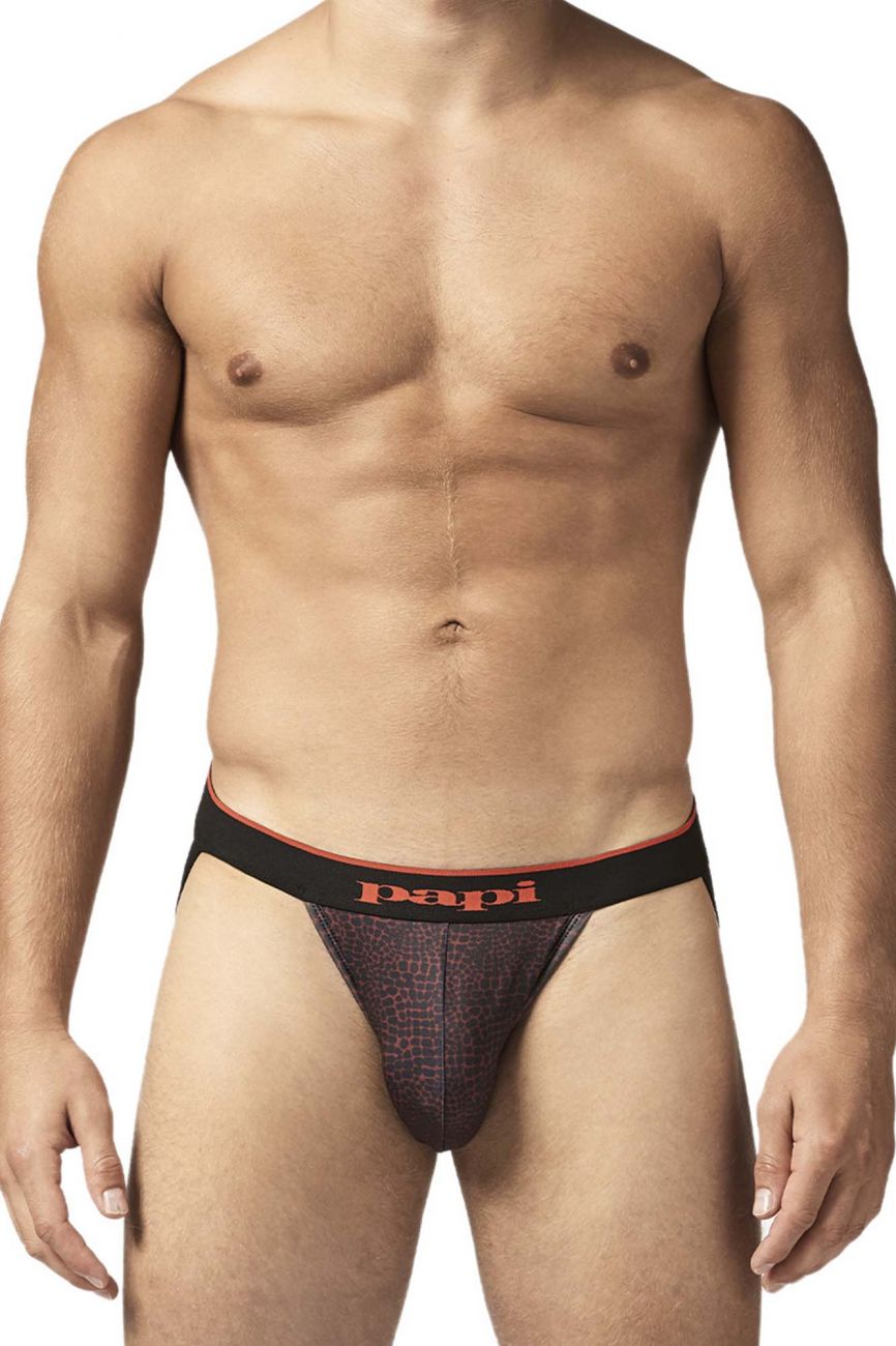Papi UMPA049 2PK Microflex Jockstrap Color Red-Leopard - DealByEthan.gay loves Papi
