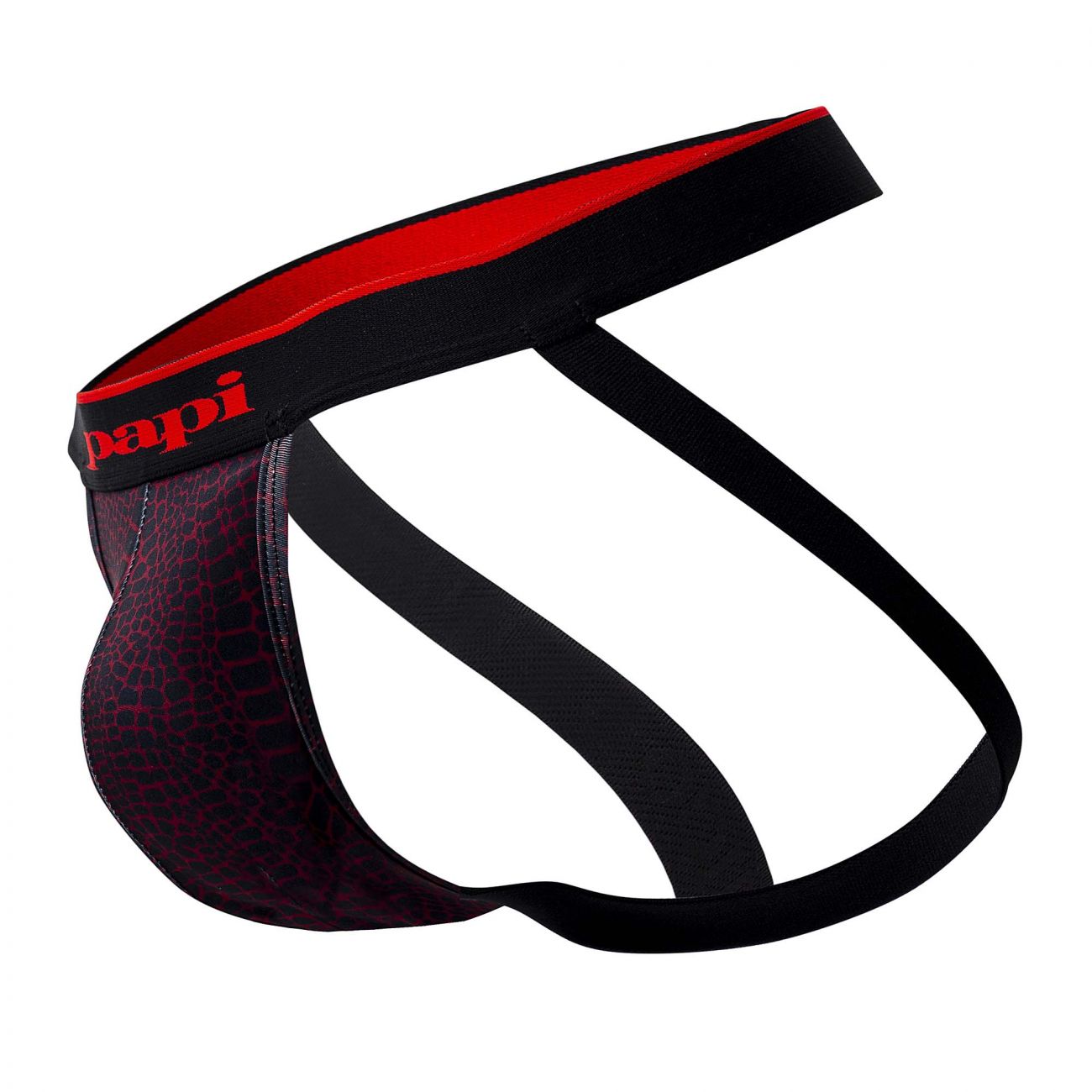 Papi UMPA049 2PK Microflex Jockstrap Color Red-Leopard - DealByEthan.gay loves Papi