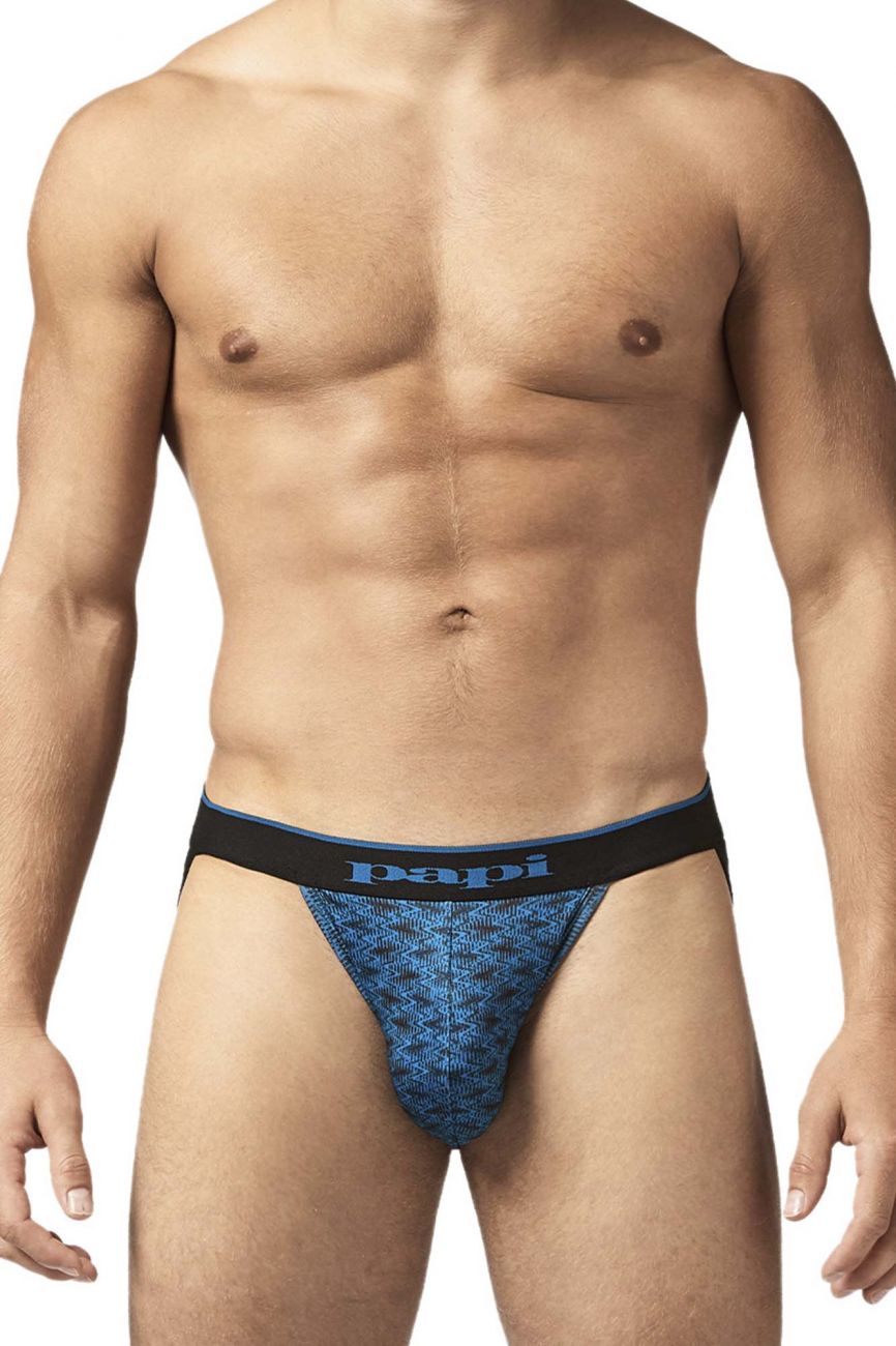 Papi UMPA049 2PK Microflex Jockstrap Color Teal-Graphic - DealByEthan.gay loves Papi