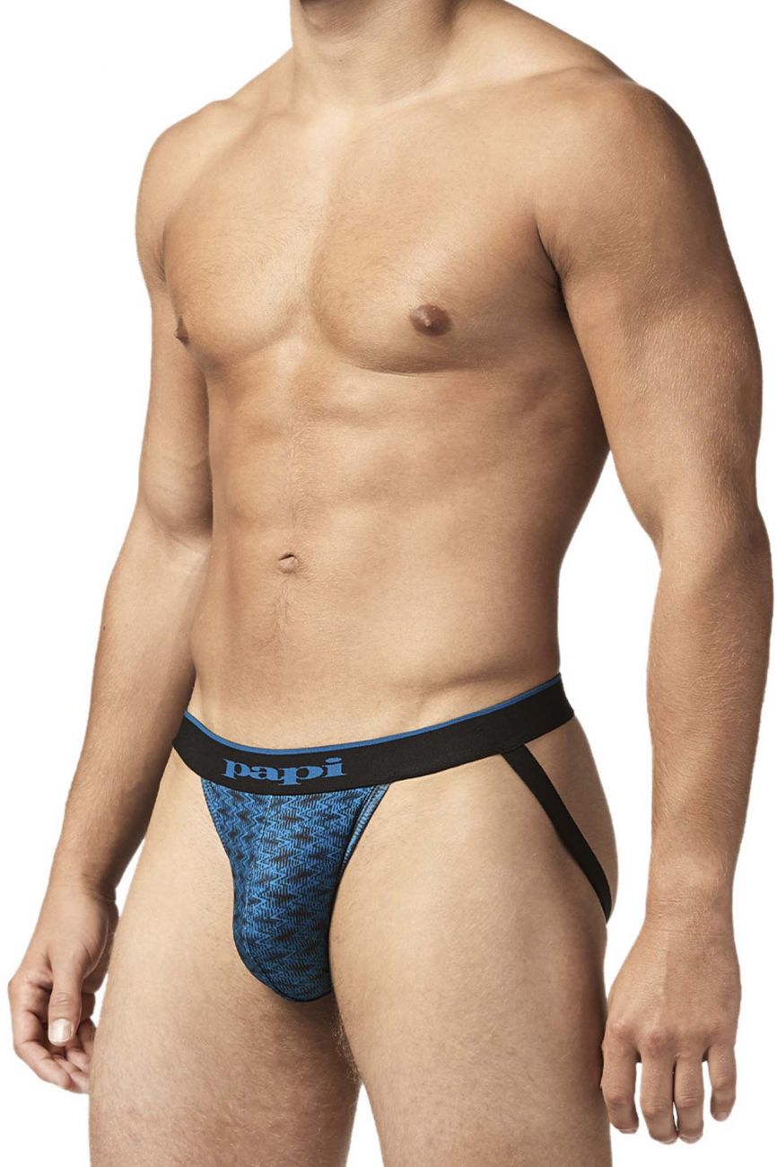 Papi UMPA049 2PK Microflex Jockstrap Color Teal-Graphic - DealByEthan.gay loves Papi