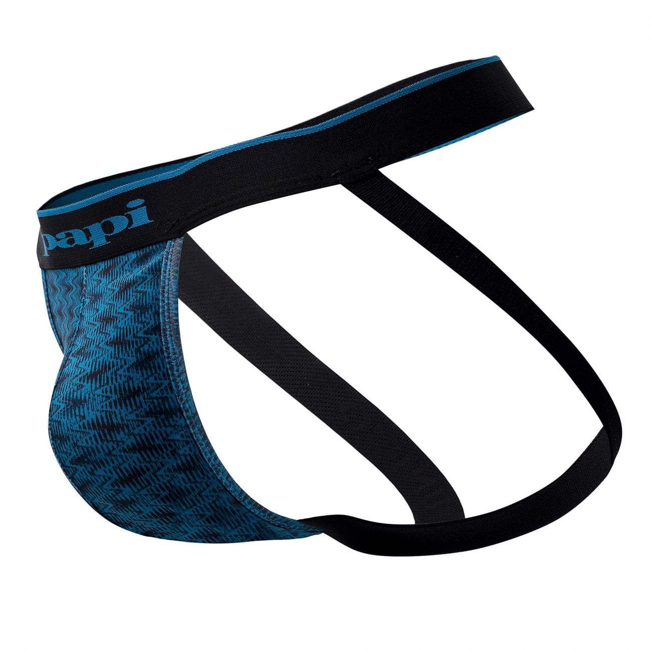 Papi UMPA049 2PK Microflex Jockstrap Color Teal-Graphic - DealByEthan.gay loves Papi
