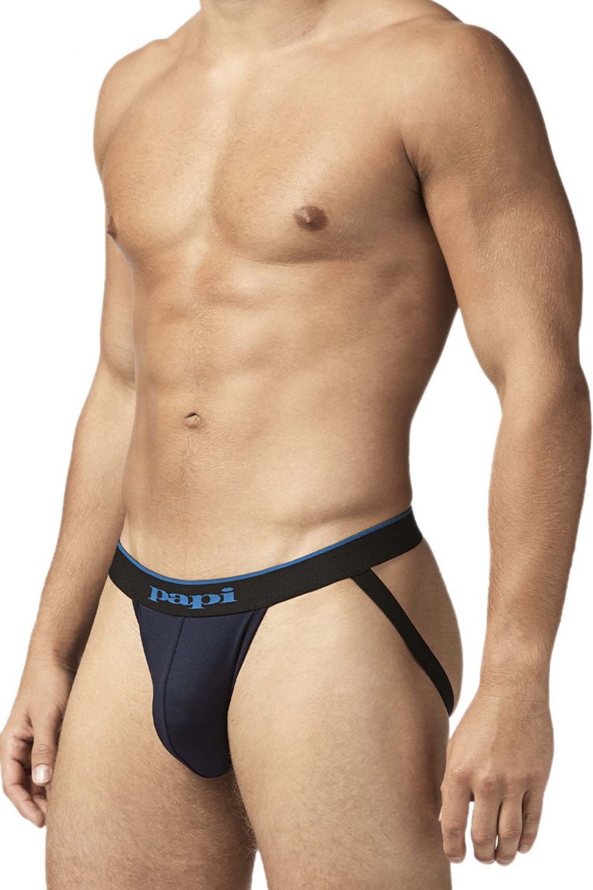 Papi UMPA049 2PK Microflex Jockstrap Color Teal-Leopard - DealByEthan.gay loves Papi