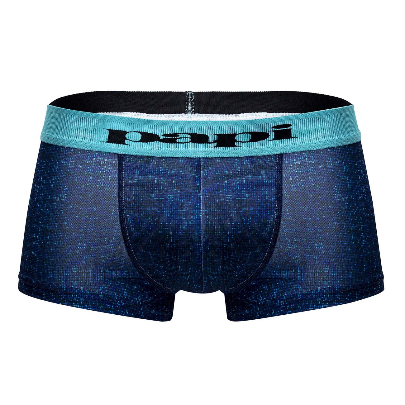 Papi UMPA050 Fashion Microflex Brazilian Trunks Color Blue Pixel Print - DealByEthan.gay loves Papi