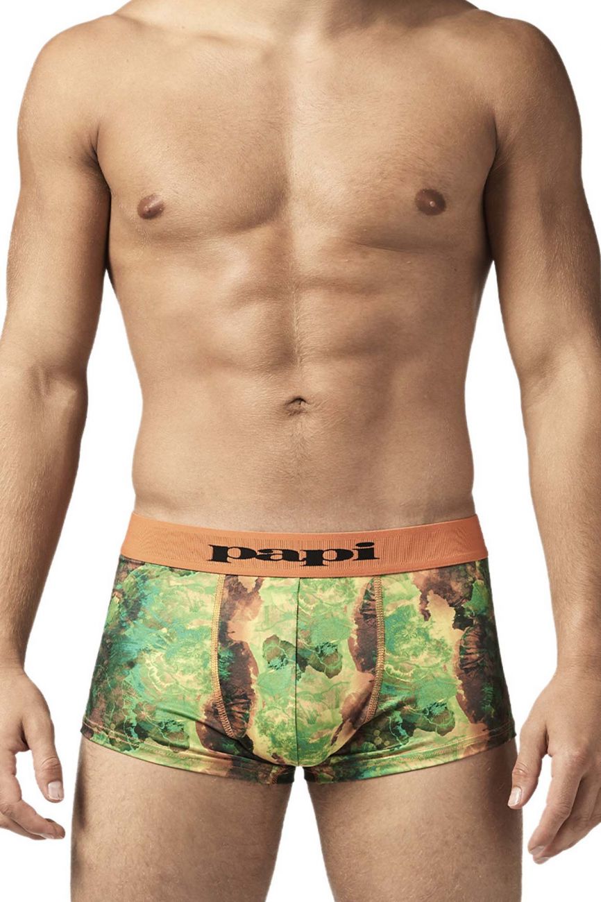Papi UMPA050 Fashion Microflex Brazilian Trunks Color Sunrise Multi Print - DealByEthan.gay loves Papi