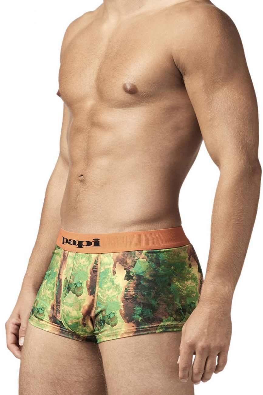 Papi UMPA050 Fashion Microflex Brazilian Trunks Color Sunrise Multi Print - DealByEthan.gay loves Papi
