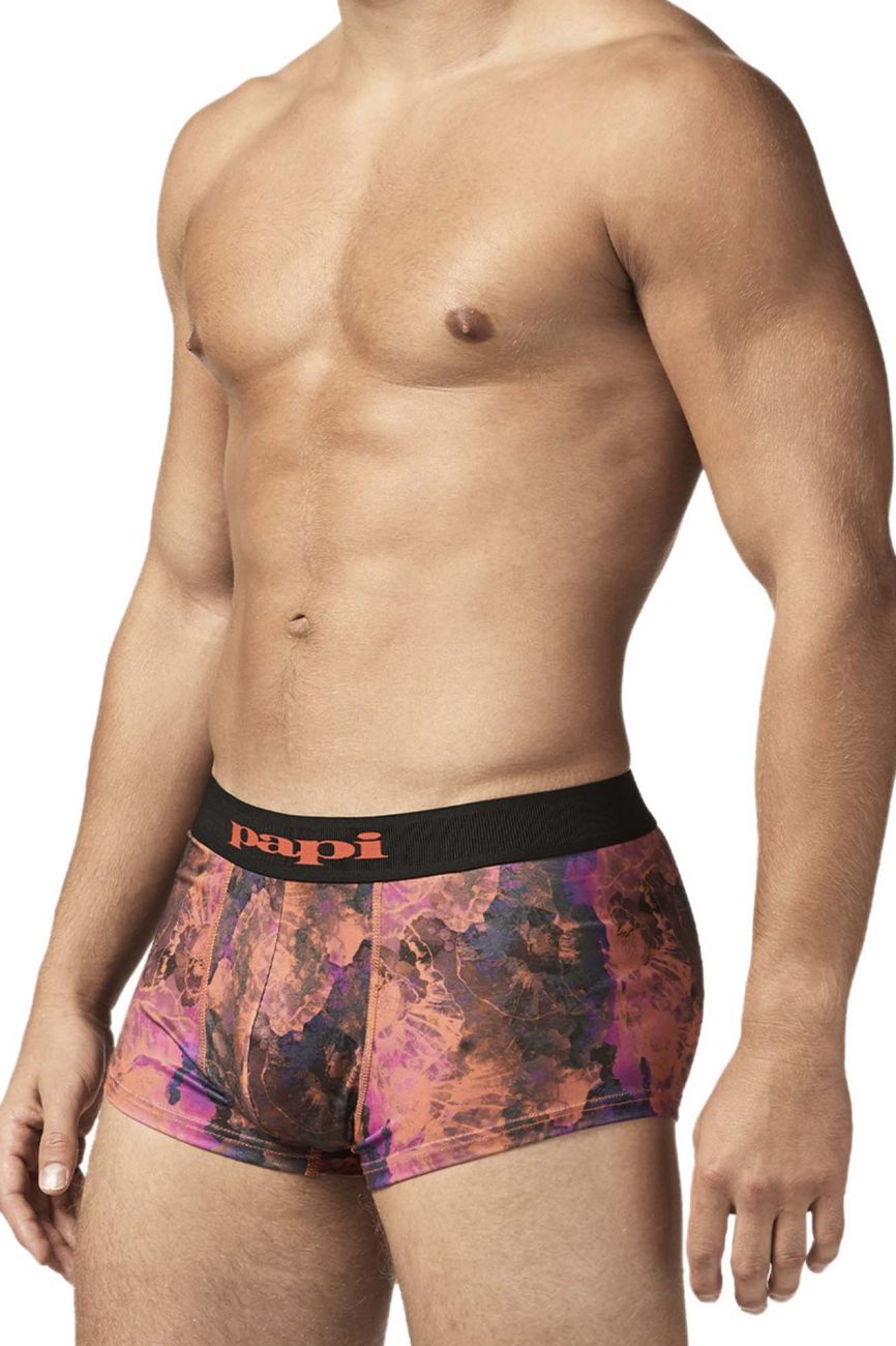 Papi UMPA050 Fashion Microflex Brazilian Trunks Color Sunset Multi Print - DealByEthan.gay loves Papi