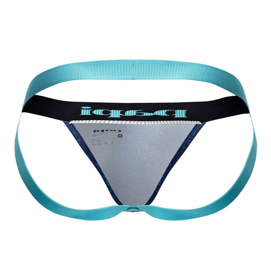 Papi UMPA051 Fashion Microflex Brazilian Jockstrap Color Blue Pixel Print - DealByEthan.gay loves Papi
