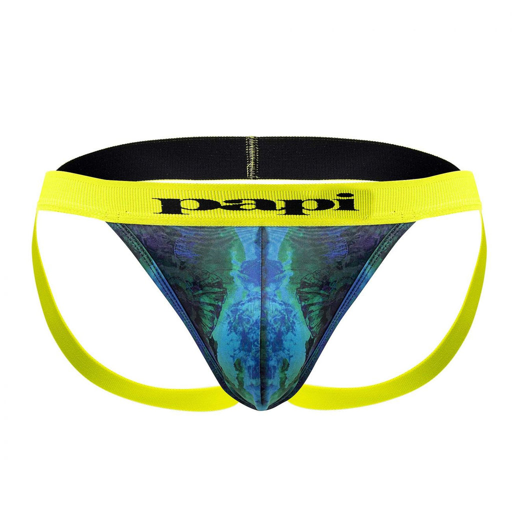 Papi UMPA051 Fashion Microflex Brazilian Jockstrap Color Ocean Multi Print - DealByEthan.gay loves Papi