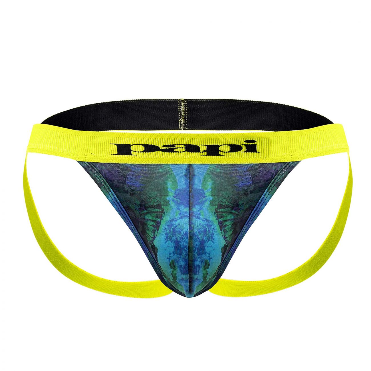 Papi UMPA051 Fashion Microflex Brazilian Jockstrap Color Ocean Multi Print - DealByEthan.gay loves Papi
