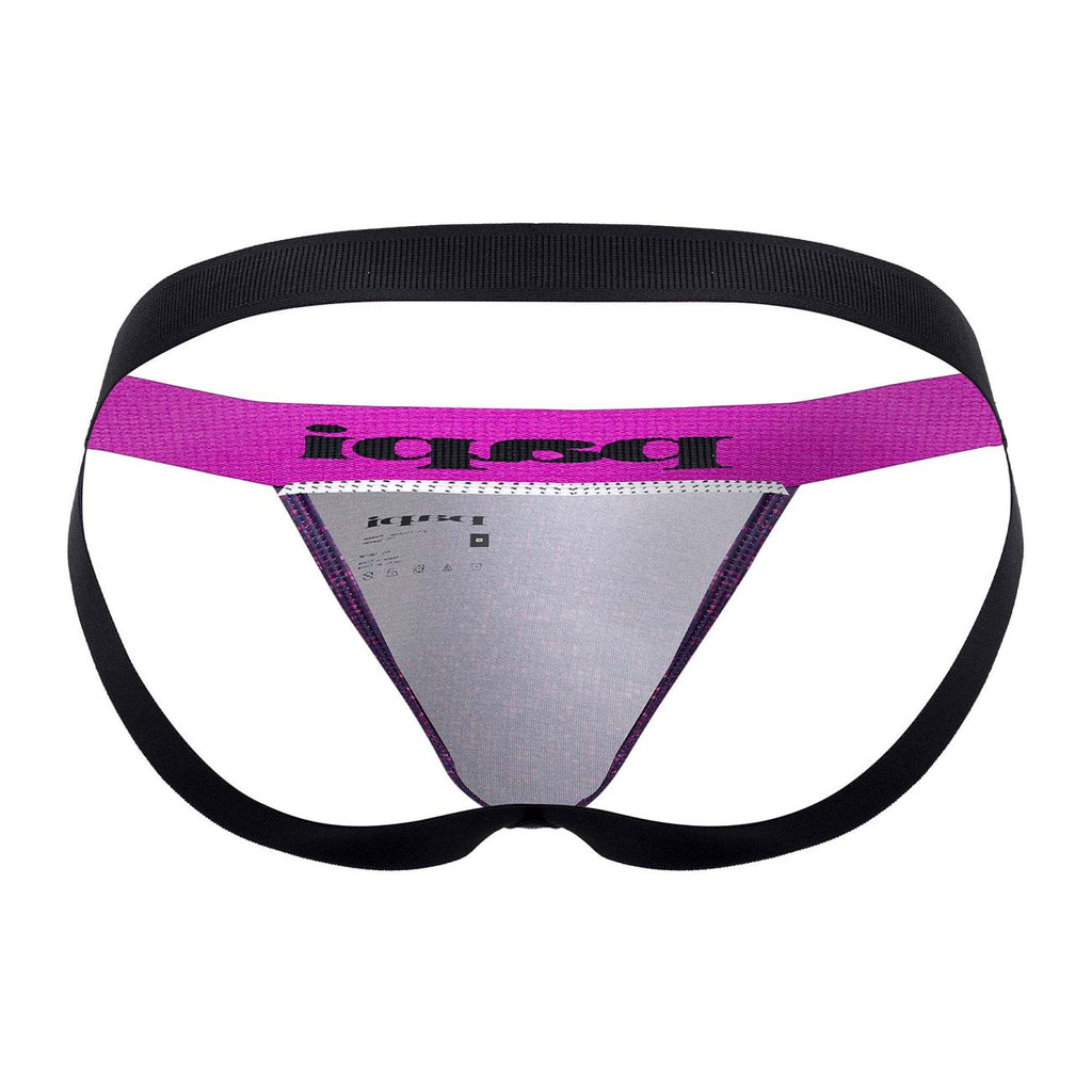 Papi UMPA051 Fashion Microflex Brazilian Jockstrap Color Purple Pixel Print - DealByEthan.gay loves Papi