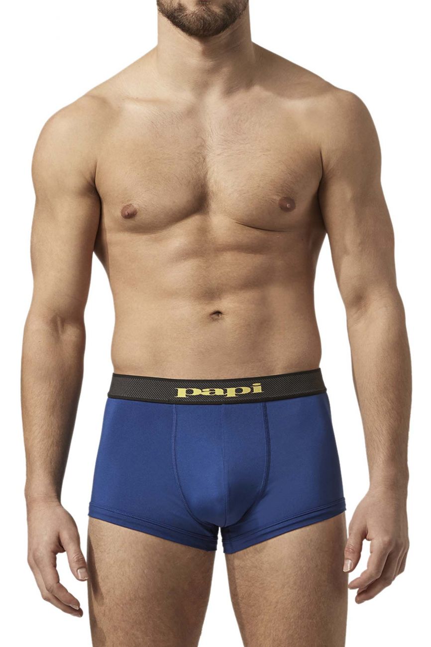 Papi UMPA074 2PK Microflex Brazilian Trunks Color Tie Dye-Blue - DealByEthan.gay loves Papi