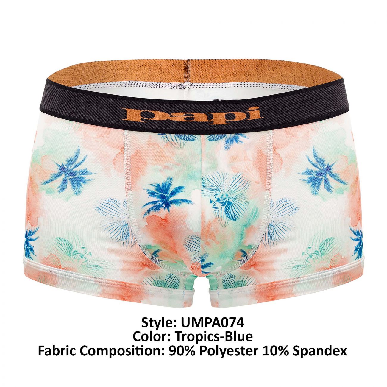 Papi UMPA074 2PK Microflex Brazilian Trunks Color Tropics-Blue - DealByEthan.gay loves Papi
