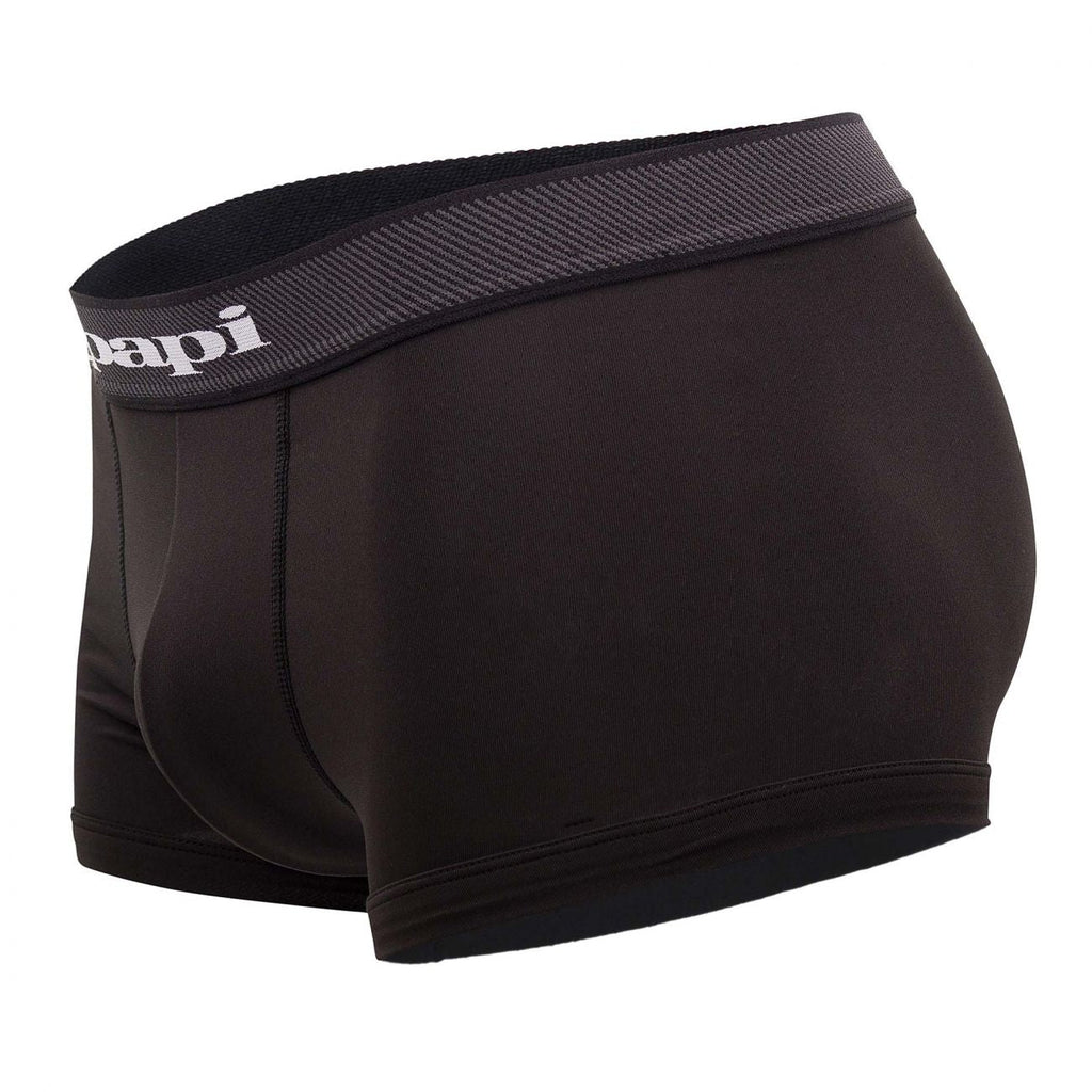 Papi UMPA076 2PK Microflex Brazilian Trunks Color Tropical-Black - DealByEthan.gay loves Papi