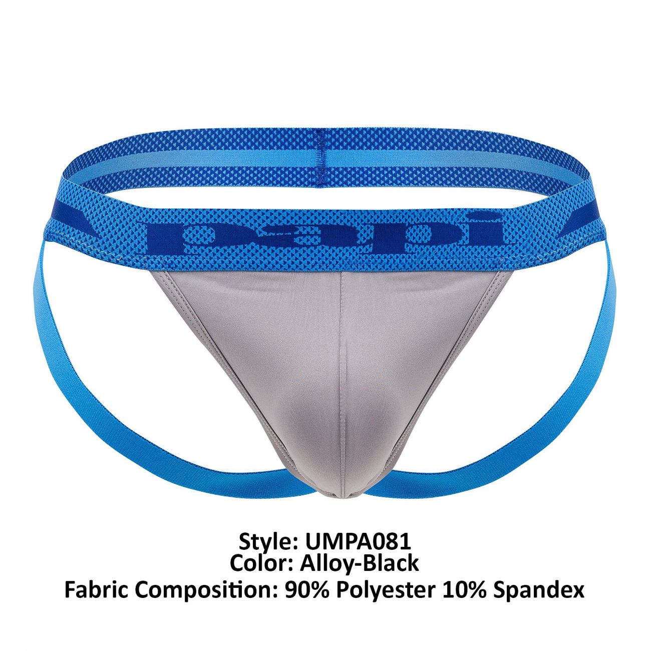 Papi UMPA081 2PK Microflex Jockstrap Color Alloy-Black - DealByEthan.gay loves Papi