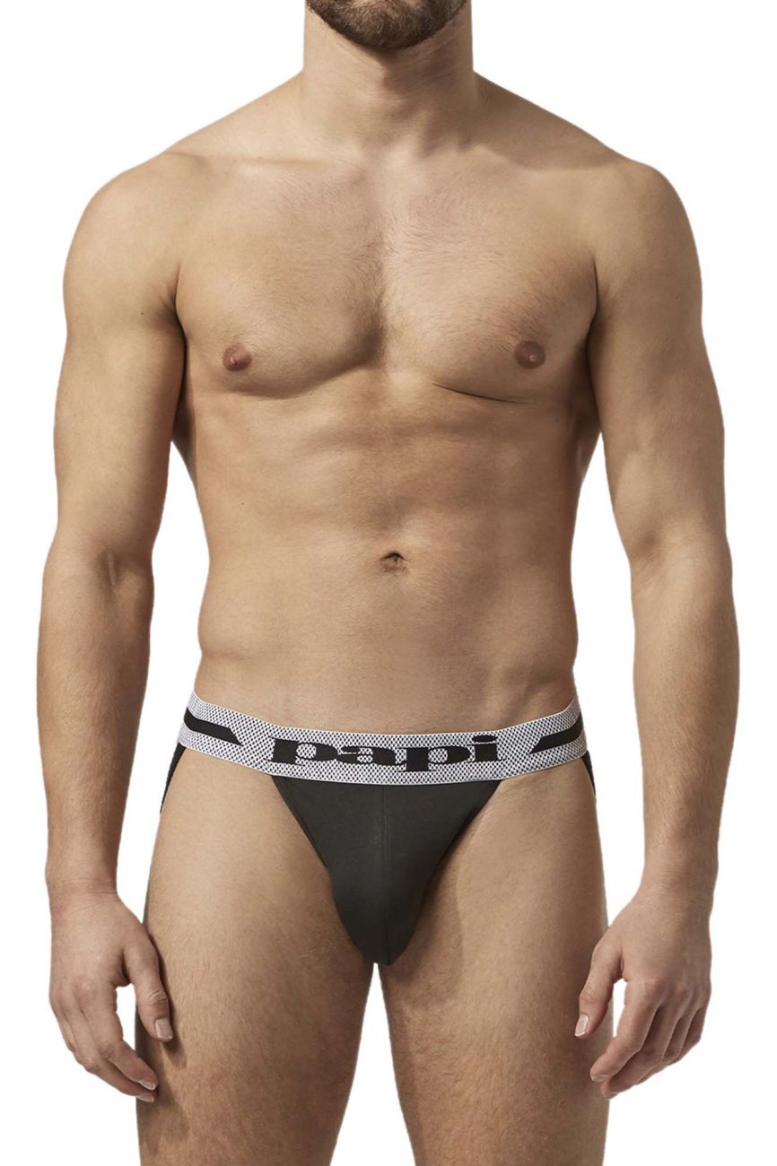 Papi UMPA081 2PK Microflex Jockstrap Color Tropical-Black - DealByEthan.gay loves Papi